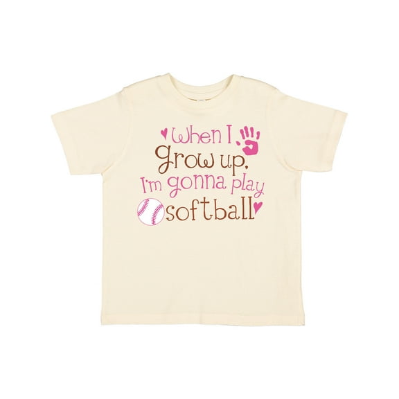 Inktastic Future Softball Player Girls Girls Toddler T-Shirt