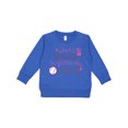 thumbnail image 1 of Inktastic Future Softball Player Girls Toddler Sweatshirt, 1 of 4
