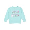 thumbnail image 1 of Inktastic Future Softball Player Girls Toddler Sweatshirt, 1 of 4