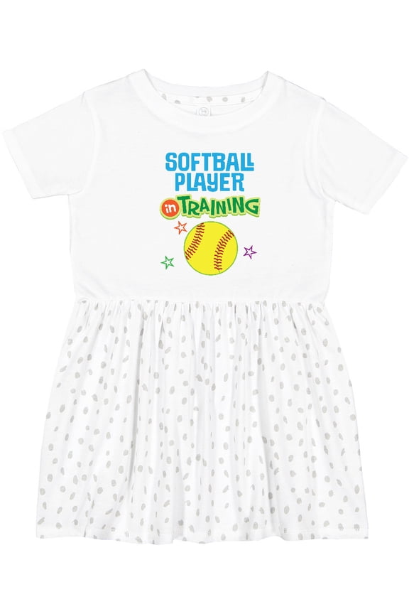 Future Softball Player in Training Girls Toddler Dress