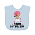 thumbnail image 1 of Inktastic Future Softball Star Cute Girls Girls Baby Bib, 1 of 4