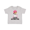 thumbnail image 1 of Inktastic Future Softball Star Cute Girls Girls Toddler T-Shirt, 1 of 5