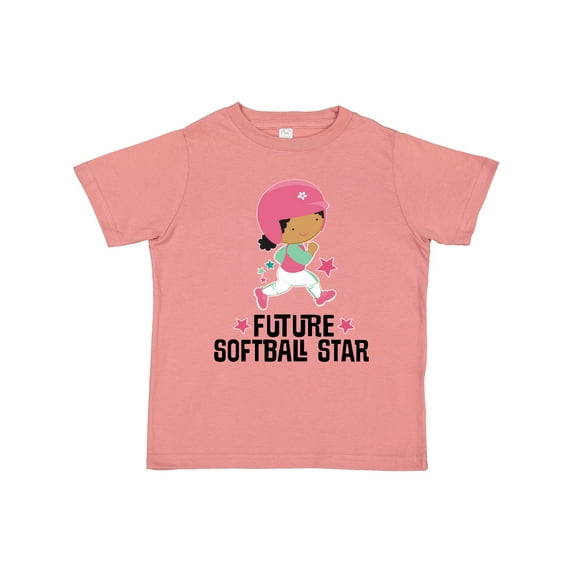 Inktastic Future Softball Star Cute Girls Girls Toddler T-Shirt