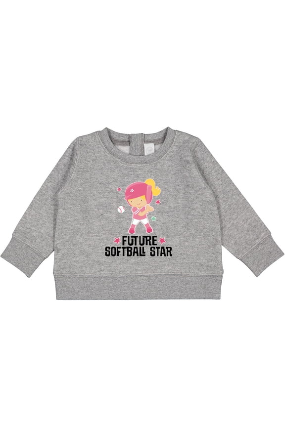 Future Softball Star Girl Baby Sweatshirt