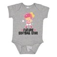 thumbnail image 1 of Inktastic Future Softball Star Girl Girls Baby Bodysuit, 1 of 5