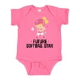 thumbnail image 1 of Inktastic Future Softball Star Girl Girls Baby Bodysuit, 1 of 5