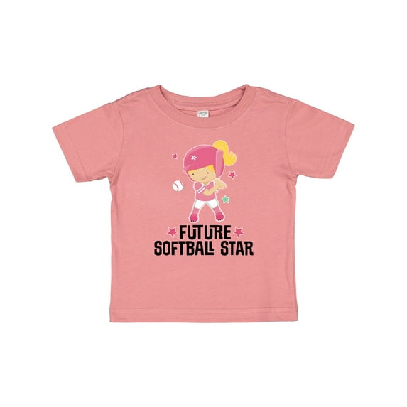 Inktastic Future Softball Star Girl Girls Baby T-Shirt