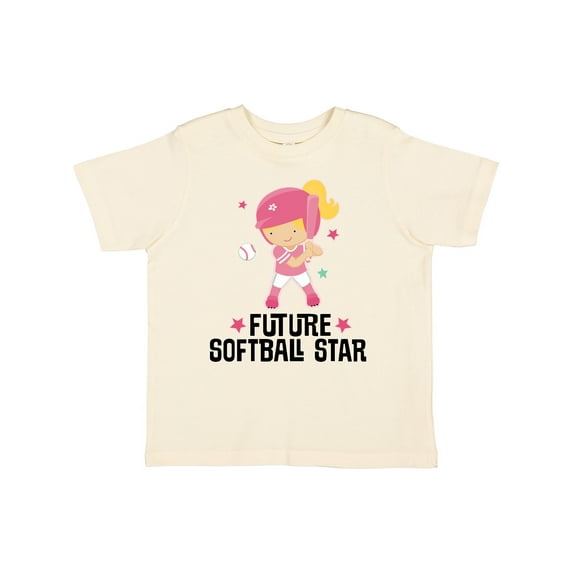 Inktastic Future Softball Star Girl Girls Toddler T-Shirt