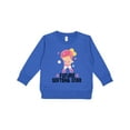 thumbnail image 1 of Inktastic Future Softball Star Girl Toddler Sweatshirt, 1 of 4