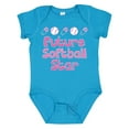 thumbnail image 1 of Inktastic Future Softball Star Girls Baby Bodysuit, 1 of 5