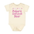 thumbnail image 1 of Inktastic Future Softball Star Girls Baby Bodysuit, 1 of 5