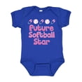 thumbnail image 1 of Inktastic Future Softball Star Girls Baby Bodysuit, 1 of 5