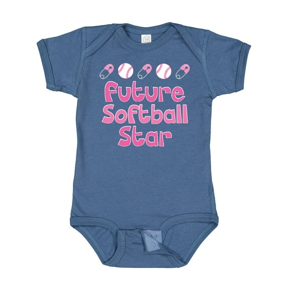 Inktastic Future Softball Star Girls Baby Bodysuit