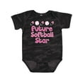 thumbnail image 1 of Inktastic Future Softball Star Girls Baby Bodysuit, 1 of 5