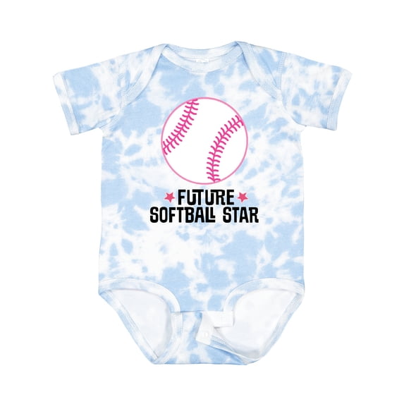 Inktastic Future Softball Star Sports Girls Baby Bodysuit