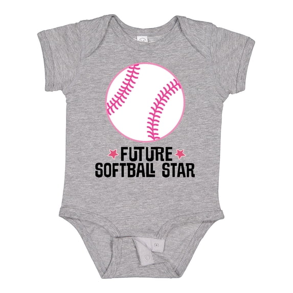 Inktastic Future Softball Star Sports Girls Baby Bodysuit
