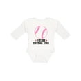 thumbnail image 1 of Inktastic Future Softball Star Sports Girls Long Sleeve Baby Bodysuit, 1 of 5