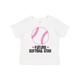 thumbnail image 1 of Inktastic Future Softball Star Sports Girls Toddler T-Shirt, 1 of 5