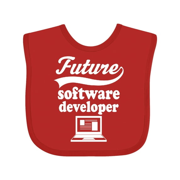 Inktastic Future Software Developer Shirt Childs Job Boys or Girls Baby Bib