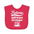 thumbnail image 1 of Inktastic Future Software Developer Shirt Childs Job Boys or Girls Baby Bib, 1 of 4