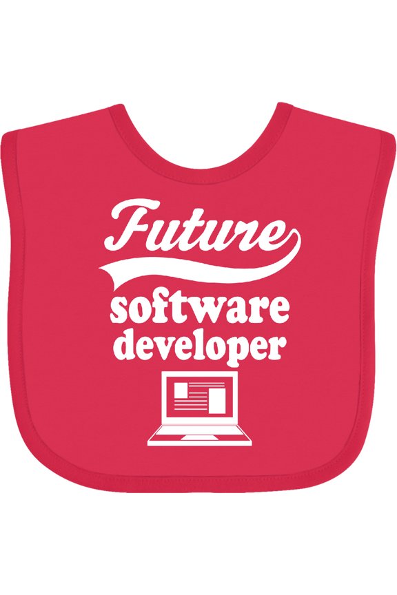 Future Software Developer Shirt Childs Job Boys or Girls Baby Bib
