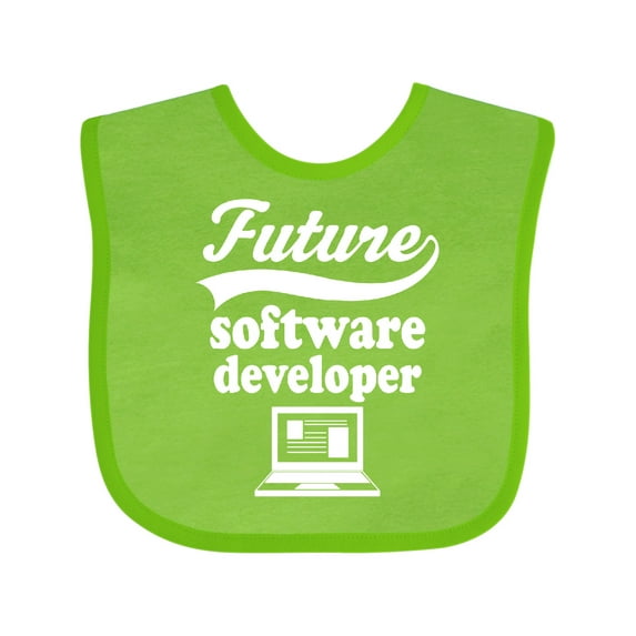 Inktastic Future Software Developer Shirt Childs Job Boys or Girls Baby Bib