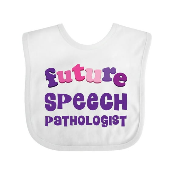 Inktastic Future Speech Pathologist Boys or Girls Baby Bib