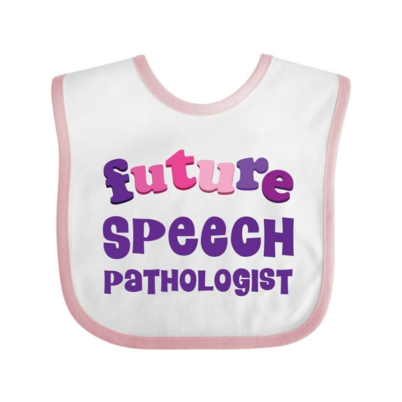 Inktastic Future Speech Pathologist Boys or Girls Baby Bib