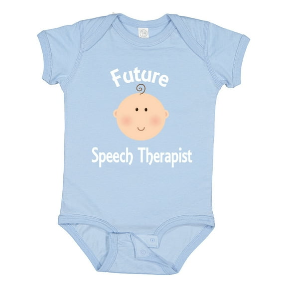 Inktastic Future Speech Therapist Boys or Girls Baby Bodysuit