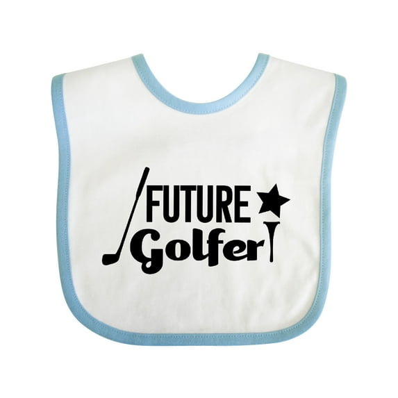 Inktastic Future Star Golfer Boys or Girls Baby Bib