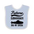 thumbnail image 1 of Inktastic Future Submariner Like Daddy Boys or Girls Baby Bib, 1 of 4