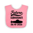 thumbnail image 1 of Inktastic Future Submariner Like Daddy Boys or Girls Baby Bib, 1 of 4