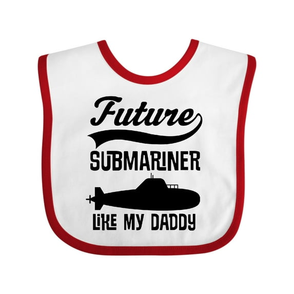 Inktastic Future Submariner Like Daddy Boys or Girls Baby Bib