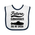 thumbnail image 1 of Inktastic Future Submariner Like Daddy Boys or Girls Baby Bib, 1 of 4
