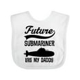 thumbnail image 1 of Inktastic Future Submariner Like Daddy Boys or Girls Baby Bib, 1 of 4