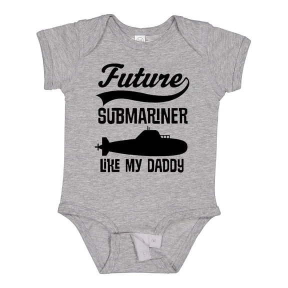 Inktastic Future Submariner Like Daddy Boys or Girls Baby Bodysuit