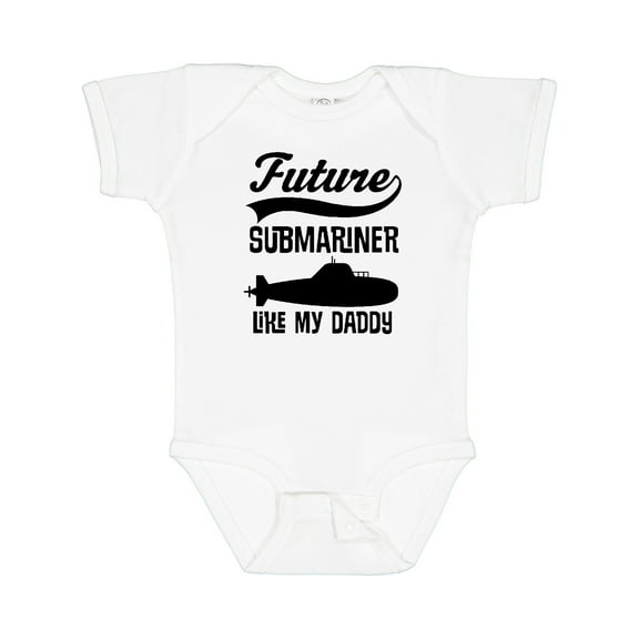 Inktastic Future Submariner Like Daddy Boys or Girls Baby Bodysuit