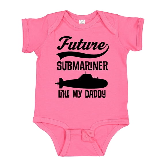 Inktastic Future Submariner Like Daddy Boys or Girls Baby Bodysuit