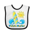 thumbnail image 1 of Inktastic Future Surfer- Surfboard and Sun Boys or Girls Baby Bib, 1 of 4