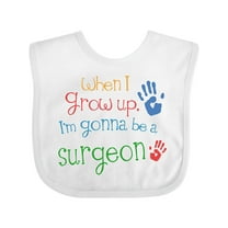 Inktastic Future Surgeon Kids Doctor Boys or Girls Baby Bib