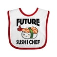 thumbnail image 1 of Inktastic Future Sushi Chef Baby Clothes Boys or Girls Baby Bib, 1 of 4