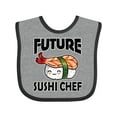 thumbnail image 1 of Inktastic Future Sushi Chef Baby Clothes Boys or Girls Baby Bib, 1 of 4