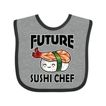Inktastic Future Sushi Chef Baby Clothes Boys or Girls Baby Bib