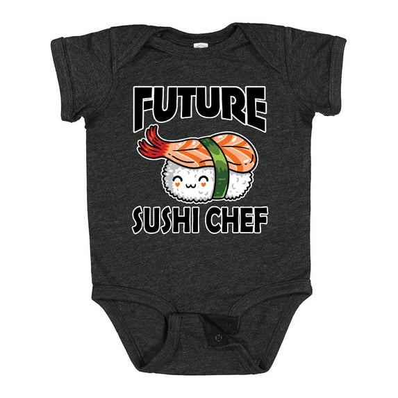 Inktastic Future Sushi Chef Baby Clothes Boys or Girls Baby Bodysuit