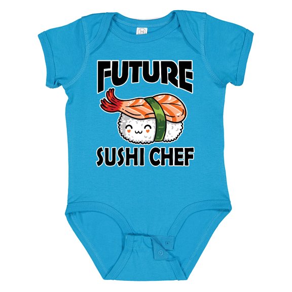 Inktastic Future Sushi Chef Baby Clothes Boys or Girls Baby Bodysuit