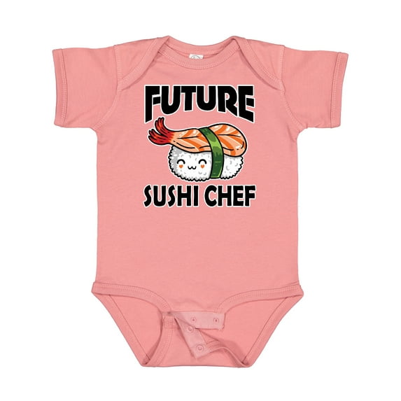 Inktastic Future Sushi Chef Baby Clothes Boys or Girls Baby Bodysuit