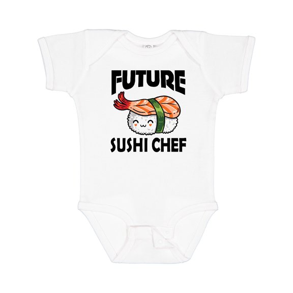 Inktastic Future Sushi Chef Baby Clothes Boys or Girls Baby Bodysuit