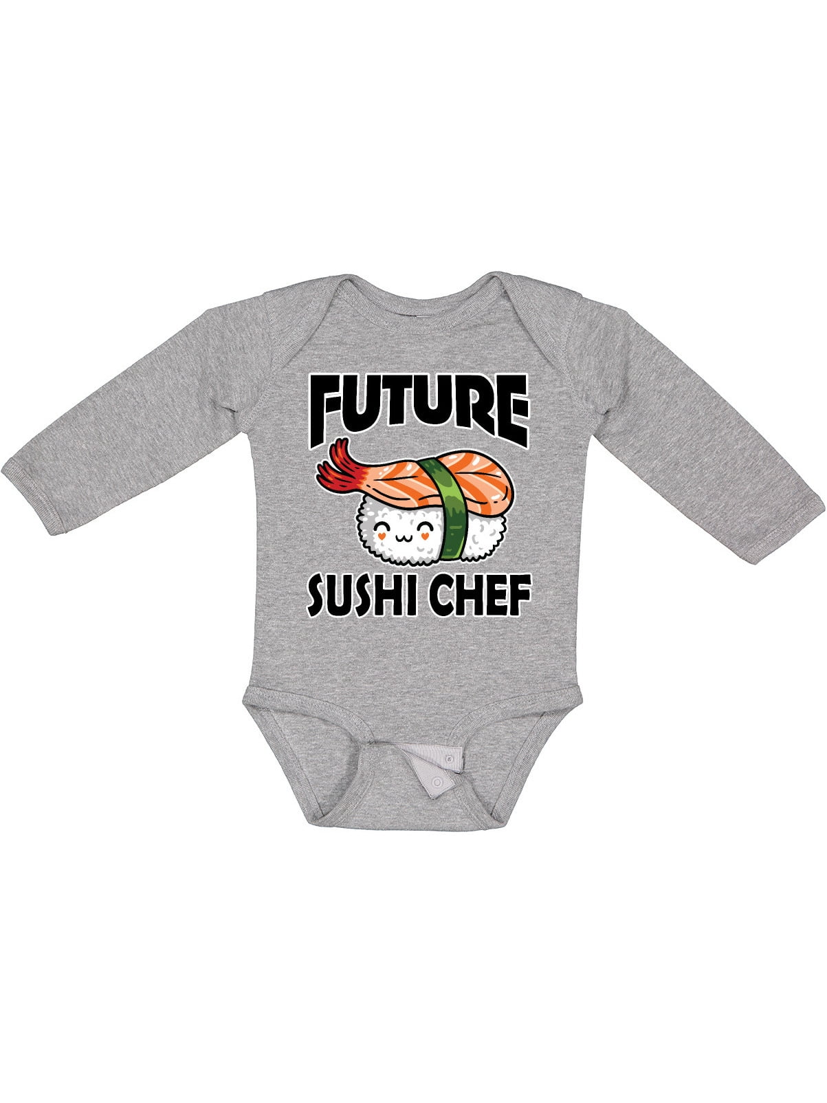 Inktastic Future Sushi Chef Baby Clothes Boys or Girls Long Sleeve Baby Bodysuit