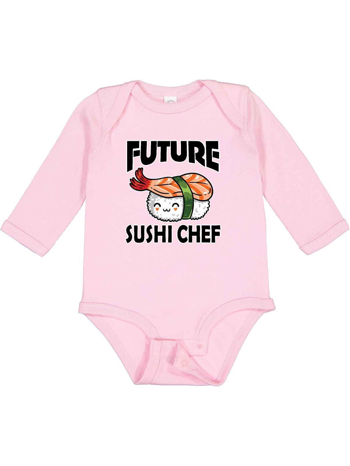 Inktastic Future Sushi Chef Baby Clothes Boys or Girls Long Sleeve Baby Bodysuit