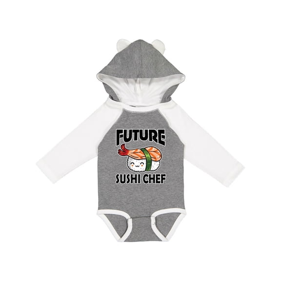 Inktastic Future Sushi Chef Baby Clothes Boys or Girls Long Sleeve Baby Bodysuit
